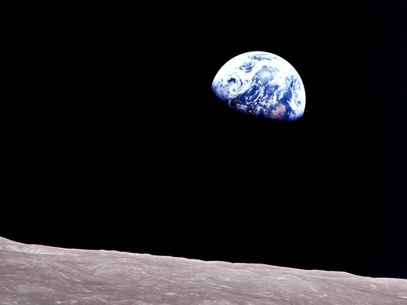 Earthrise from Apollo 8